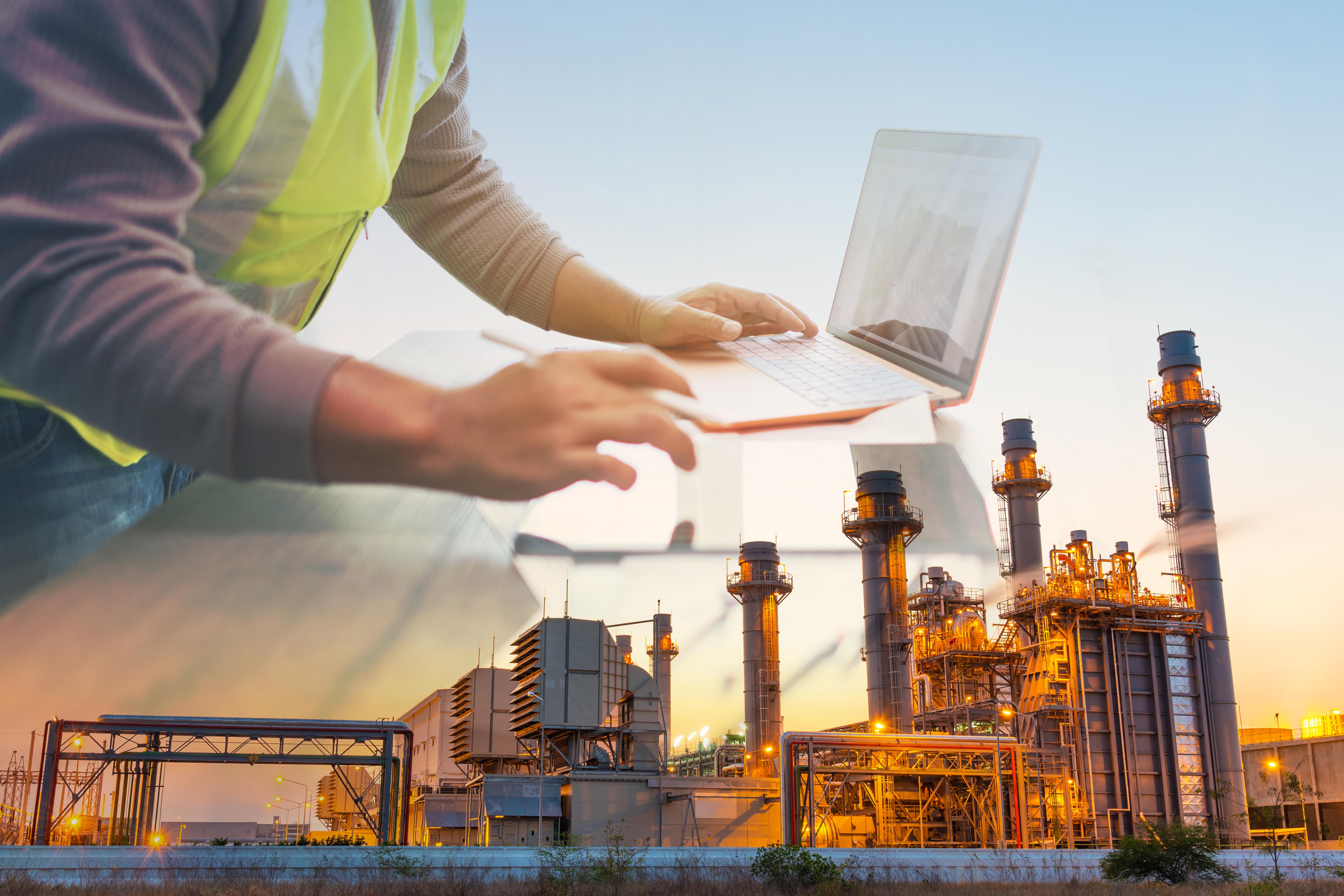 Refinery workers